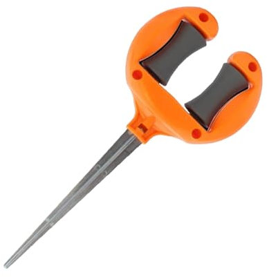 Ailan Durable ABS Garden Hose Accessories Secure Hose Firmly with Nail Guide Soft Water Pipe Positioning Clamp Roller Stake, Orange red