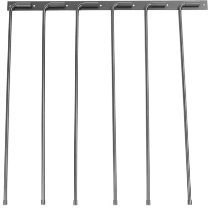 NOENNULL Saddle Blanket Holder Made of Iron, Robust Horse Blanket Holder, 180 Degree Swivel Wall Mount, 6 Hooks, Horse Pad, Extra Long Rack Arms for Various Accessories