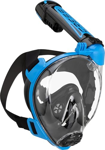 CRESSI Desde 1946 - Duke Action Full Face Mask - Máscara Integral CO2 Safe, Amplio Visión y Tratamiento Antiniebla, Tubo Dry y Soporte para Action CAM - Unisex