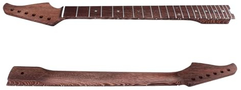 Rcniso 22 Fret Elektrisk Gitarrhals Justerbar Strängspänning Wenge Elektrisk Gitarrhals Heavy Duty, Icke-skadlig Ersättning med Skivspelare för Prestanda