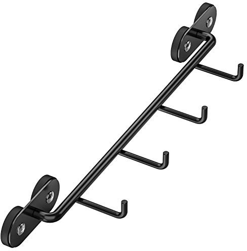 only fire Magnetischer Grillwerkzeughalter - Universal Metall Organizer für Kühlschrank, Grill, Besteck, Handtücher - 4 Aufbewahrungshaken zum Aufhängen von Küchenutensilien,