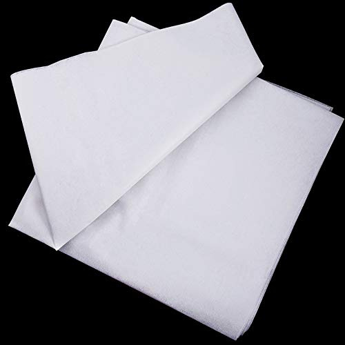 Tatuo Entourage Thermocollant Couture 90 cm x 3 Mètres Thermocollant Tissus fer à Repasser Entoilage Fusible Non Tissé Léger pour Artisanat de Couture(Blanc)