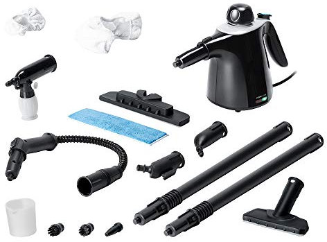 Cecotec Vaporeta de mano HydroSteam 1040 Active&Soap. Potencia máx 1100 W, Depósito 450 ml, 3,5 bares de presión, 40 gr/min caudal de vapor