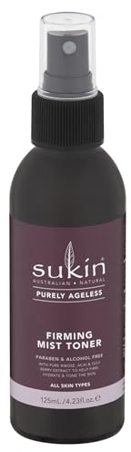 Sukin Purely Ageless Firming Mist Toner 125ml - antioxidant Blend to Help Hydrate & Firm Skin for a Smoother and Toned Appearance - Cruelty Free & Vegan Friendly.