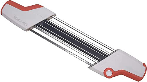 Powswopx Afilador de cadena de motosierra 2 en 1 de 4,0 mm de diámetro para Stihl Pitch 3/8 pulgadas de diámetro 5/32 pulgadas