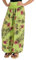 Malito - Damen Haremshose floraler Blumen Print - atmungsaktive Pumphose - dünne Freizeit Strandhose - hautfreundliche Aladinhose 8939 (hellgrün)