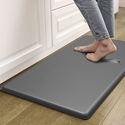 Artnice 0.75 Extra Thick Anti Fatigue Mats for Kitchen Floor, Kitchen Rugs | Non Slip Floor Mats, Memory Foam Kitchen Mats Standing Mats (51x99cm,Grey)
