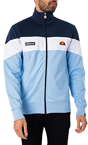 Ellesse Herren Caprini Jacke, Marineblau/Hellblau/Weiß, XXL EU