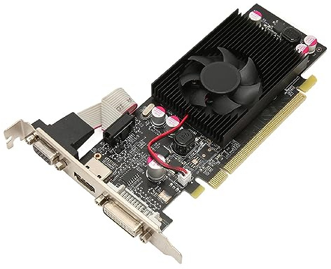 Bewinner Schede Grafiche GT210, Scheda Video da Gioco per PC da 1 GB DDR2 a 64 Bit con Interfaccia Multimediale DVI I VGA HD PCI Express 2.0, Scheda Grafica Desktop per Ufficio e (GT210