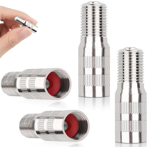 NIEEKRUN 4 Stück Ventilverlängerung Autoventil, 27mm Autoventil Ventil Verlängerung Adapter, Verlängerung der Ventilkappe mit Gewinde, Ventilverlängerungen für Scooter, Auto, Motorrad (27mm)