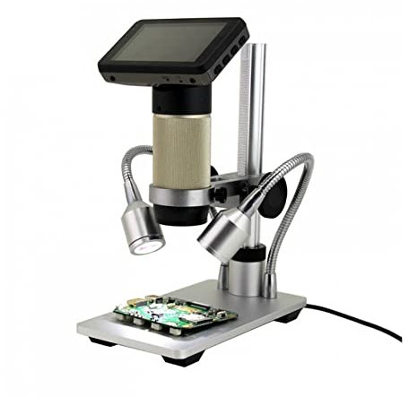 Microscopio Microscopio Digital M201 H_DMI 1080P, Herramienta de Soldadura de Larga Distancia de Objetos for PCB, verificación de teléfono, reparación electrónica, joyería Apprai(Normal Adapter)
