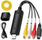 Moorstdel Convertisseur VHS vers numérique, carte de capture vidéo USB 2.0, compatible Windows XP/Vista/10/8/7, parfait pour le streaming, la surveillance et la création de contenu