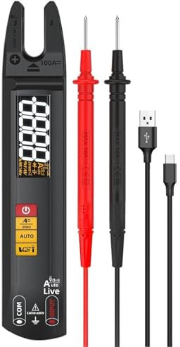 QAVLXIE 1 st digital klämmätare gaffel AC 100 A smart amperemätare 3-i-1 funktion: nuvarande klämmätare + multimeter + mätpenna