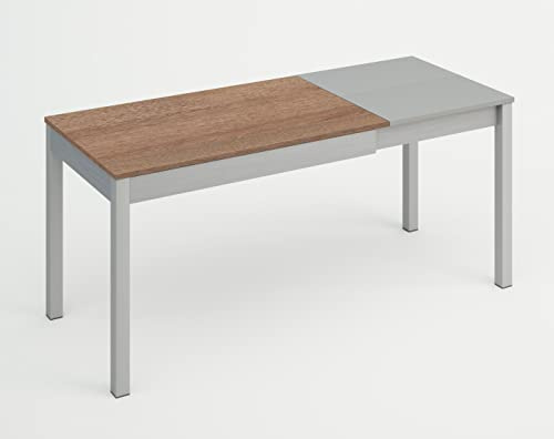 ASTIMESA Mesa Extensible de Carro Laminado Roble Tenesse