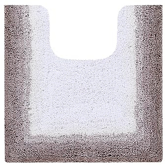 Better Trends Toilet Rugs U Shaped Contour Bath Rug, Soft & Thick Cotton Toilet Mat, Water Absorbent, Natural White and Beige, 20 x 20 Inches Torrent Collection