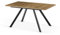 B&D home Esstisch LIA, ausziehbar 120-160 x 80 cm, 4-6 Personen Küchentisch Holztisch mit Metallgestell für Esszimmer, Küche, skandinavisch Industrial Design, Wildeiche Optik, 11202-FS-EIWL-P