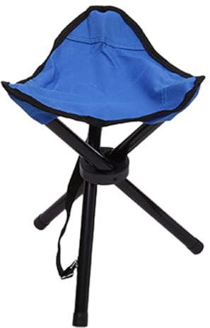 Gupcaqosjw Folding Camping Stool, Folding Stool Tripod, Folding Tripod Portable Chair, Compact Folding Stool, Portable Fishing Tripod Camping Chair, Portable Triangular Camp Stool Load 120 Lbs