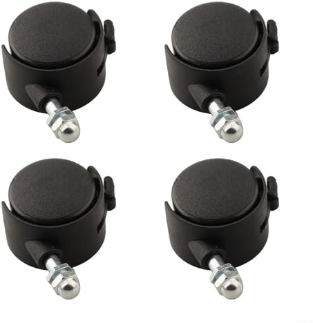 RichVibe Set di rotelle per riscaldamento a olio elettrico, base di supporto mobile, parti di ricambio per elettrodomestici, apparecchiature per riscaldamento interno, confezione da 4 (con freno)