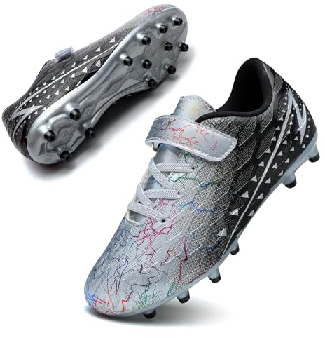 Boys Football Boots Shoes Kids Girls FG/AG Soccer Athletics Training Sport Running Shoes Profession Competition Teenager Indoor Outdoor Cleats Sneakers for Unisex