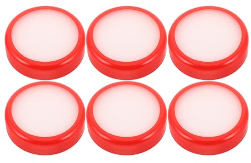 Zerodeko 6 Pièces Éponge pour Humidificateur de Doigts Rouge Multifonction en Plastique et Éponge, Améliore L'efficacité Propreté Tri de Papier en Milieu Financier