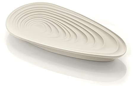 Guzzini - Eco-Kitchen, KEEP CLEAN, Poggiamestolo, Poggia Posate, Materiale Riciclato - Bianco Latte, 25x12,5xh 3 cm - 179900156