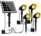 MEIKEE Solar Gartenleuchte 4 Stück 2700K Warmweiß 3 Helligkeit 2 Modi Gartenbeleuchtung mit Erdspieß 5000MAH IP66 Wasserdicht Solar Strahler für Außen Garten Rasen Terrasse Baum Aussen