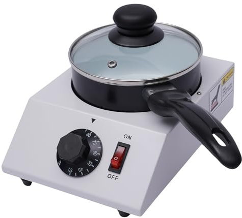 Mudshape Macchina per fusione di cioccolato, 40 W, 1 kg, fai da te, per sciogliere il cioccolato, crema e sapone, bianco