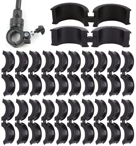 NICENEEDED 20 pz Guarnizione in Gomma per Manubrio Bicicletta, Adattatore Manubrio Antiscivolo, Accessori per Distanziali per Manubrio Bici, Spessori per Ciclismo