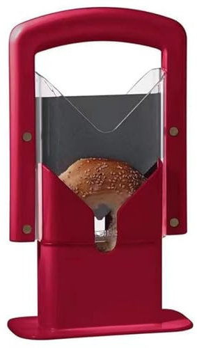Toast Bread Cutter Sandwich Cutting Machine Bread Cutter Toast Cutting Instructions for Kitchen Baking Utensils (Red)