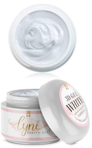 3D Gel Weiß 5ml für Nailart zum Modellieren von Blumen, Formen als Skulptur Gel für Nägel · Lynis-Nailshop.de