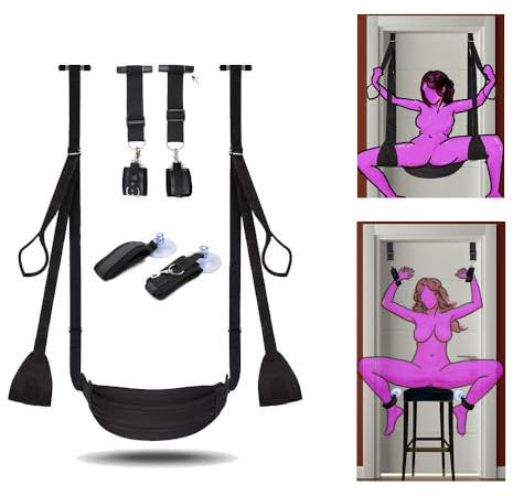 Echoria Sexy Furniture Door Swing for Couples Sweater Adult Sex Toys Hanging Swing Straps Adult Toys Couples Large Extra Wide Plush Padded Leather Material Holds up to 300 lbs.