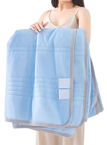 Coperta per dormire, coperta rinfrescante ghiacciata, coperta estiva fresca al tatto, per chi dorme caldo, leggera e traspirante, raffreddamento istantaneo (celeste, XL)