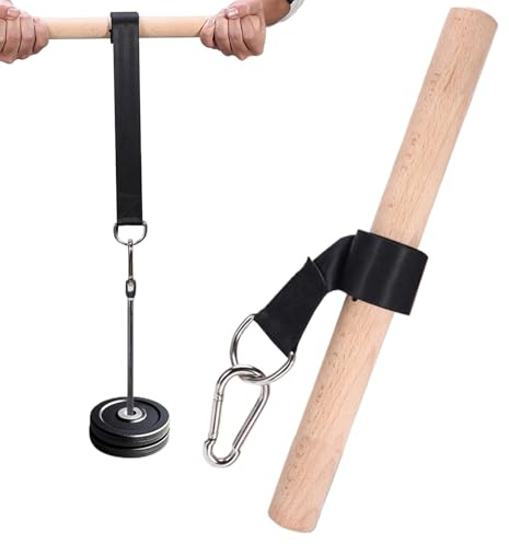 Rafforzamento 'avambraccio - rullo da polso da 40 cm/30 cm, allenatore di braccio pesante, maniglia in legno con resistenza regolabile | Equipaggiamento di rafforzamento muscolare per mano, bracci