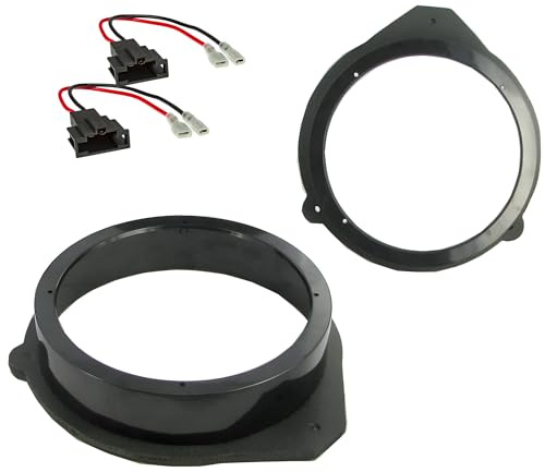 sound-way Kit de Instalación de Altavoces para Auto de 16,5 cm (6,5”) – Separadores de Altavoces y Soportes de Montaje para Modelos de Vehículos Seleccionados, Anillos Adaptadores de Audio de Puerta