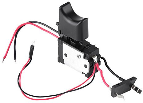 Interruptor de taladro inalámbrico, 7.2V ~ 24V Interruptor de control de velocidad de taladro Batería de litio Interruptor de taladro eléctrico con luz pequeña