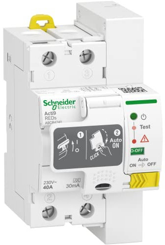 Interruptor Diferencial rearmable A9CR4240Schneider Electric 2X40A 30mA