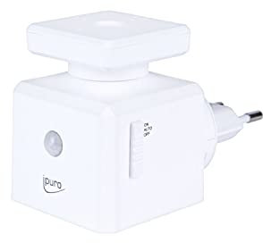 ipuro - Electric Scent Plug mit Bewegungssensor & Ambientelicht - nachfüllbarer Duftstecker mit 3 Stufen - innovativer Lufterfrischer für die Steckdose - Raumduft Stecker für die Essentials Düfte
