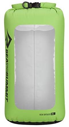 Sea to Summit View Dry Sack, See-Thru Dry Bag, 20 Liter, Apple Green