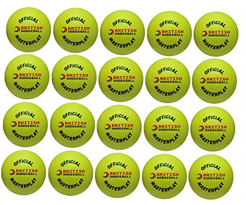 Play-Sport British Dodgeball Foam Dodgeball - Twenty Pack (20pcs, 15cm)