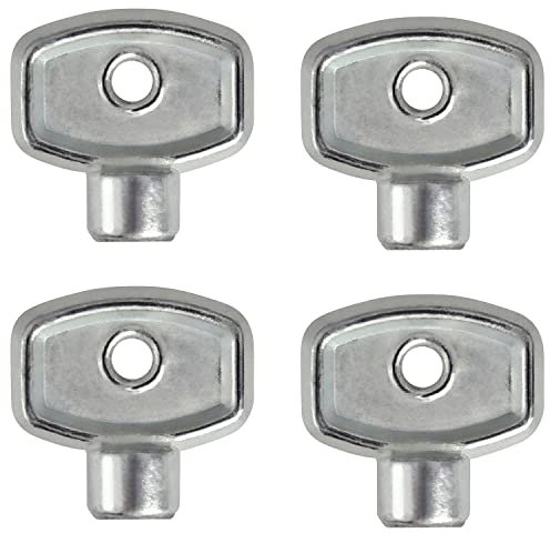 VARIOSAN Llave de purga de radiador 13965, 4 unidades, 5 mm, universal para cualquier calefacción