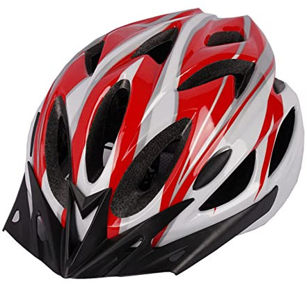 Dantazz Fahrradhelm für Herren Damen Atmungsaktive Radhelm Rennradhelm mit Visier Unisex Cityhelm Inliner Skaterhelm Stadthelm Mountainbike MTB Fahrrad Helm Bike Scooter Helmet (Rot, OneSize)