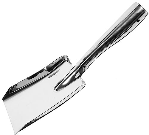 VANZACK Espátula Cuadrada pequeña de Acero Inoxidable Palas multifuncionales Pala para cavar Tierra Stainless Steel Acampar Pala de Verduras Pala de Camping multifunción c85