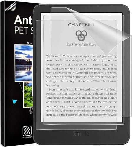TiMOVO 3 Pack Protector de Pantalla Anti-Resplandor Diseñado para el Nuevo Kindle 11ª/10ª Generación (6 pulgadas - Edición 2024/2022/2019), Protector de Pantalla de PET Resistente a los Arañazos, Mate