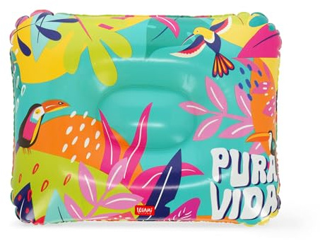 Legami - Inflatable Beach Cushion, Comfortable Ultralight Beach Pool Camping Pillow, Diameter 40 cm