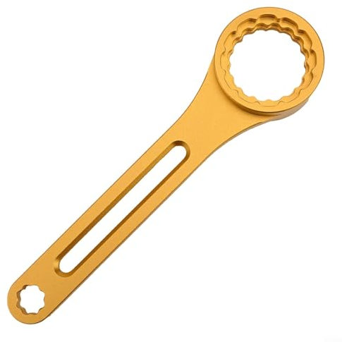 Gettimore Construcción robusta, esta llave multifuncional de aleación de aluminio está diseñada para manejar un uso resistente con facilidad (dorada)