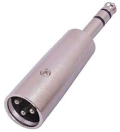 ZYKEJJDDAK 1/4 maschio TRS a XLR maschio adattatore connettore cambio di genere 6,35 millimetri accoppiatore bilanciato adattatore per mixer