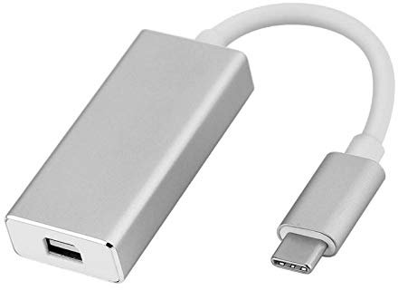 VBESTLIFE Adattatore USB3.1 da Type-c a Mini DisplayPort Adattatore da USB-C a Mini DP per (Argento)