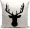 HUASHUZI Kissenbezug 40x 40 cm Hirsch Kissen deko Jagd jäger Geschenke für sofakissen kissenbezüge dekokissen Deer Stag couchkissen kissenhülle Sofa Schlafzimmer Wohnzimmer Zimmer zierkissen