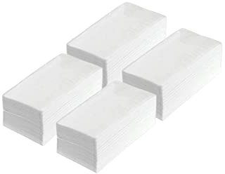 Serviettes en cellulose blanches pliées en 1/8, 12 x 8,5 cm, pour bistro, casse-croûte, restauration, restauration de tissus, compatibles avec les distributeurs Cabanaz (Barista 4 x 250 pièces)