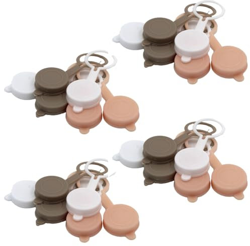 NOBILE LOVELYCARE 20 Tappi in plastica con Anello per Bottiglie Tappo Universale Colori Assortiti, Ideale per Bottiglie di Vino Acqua gassosa Bottiglie in Vetro